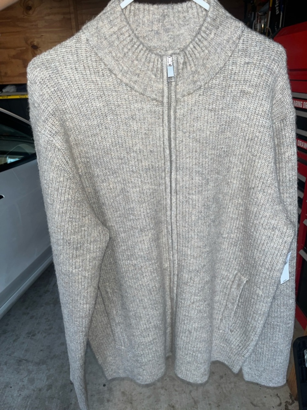 Mens Old Navy Knit Zip Up Sweater